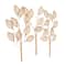 Gold Coastal Floral and botanical Wall Decor, 36" x 1" x 29"